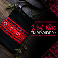 Red Yao Embroidered Bag – Handmade | VIORI