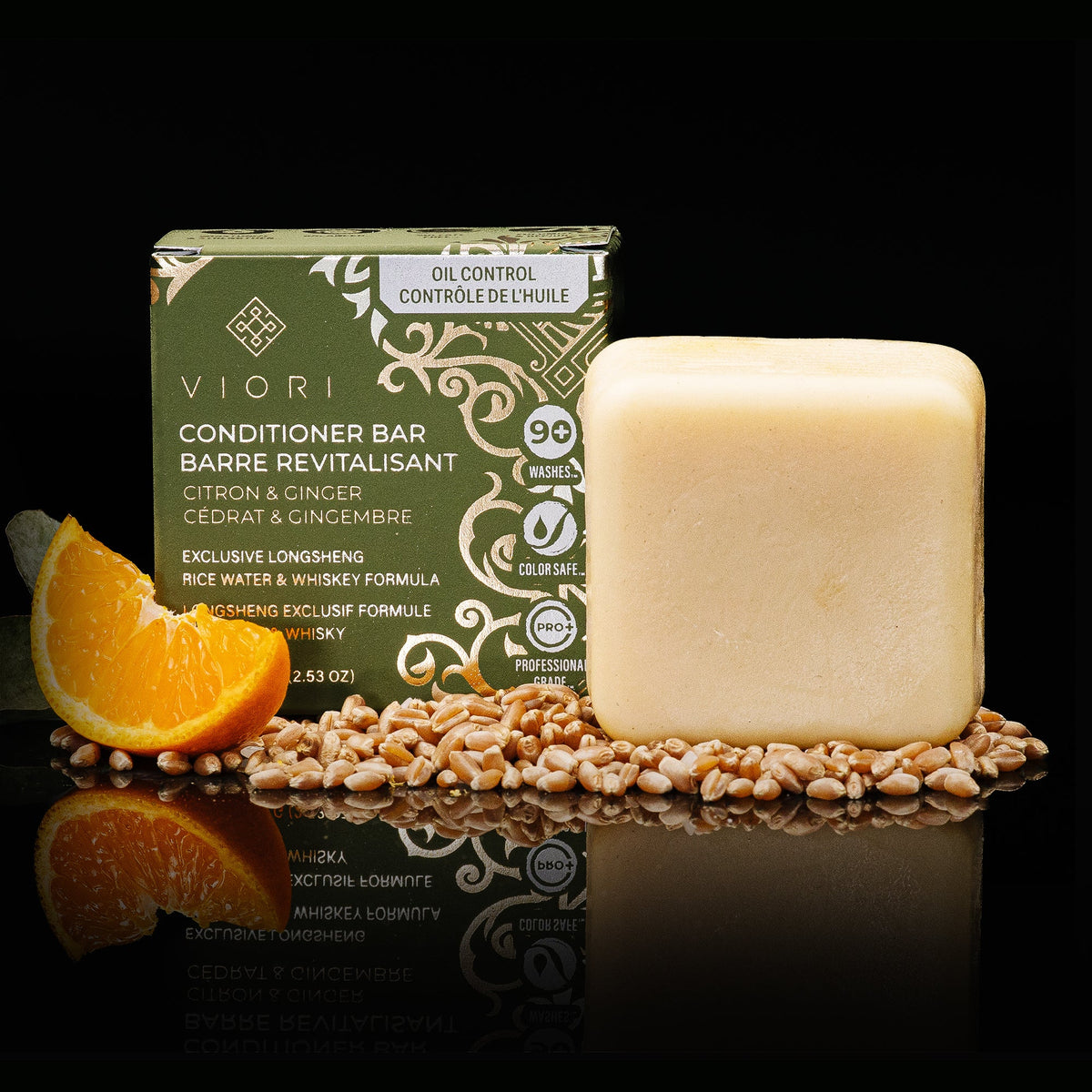 Men's Citron Ginger Conditioner Bar – Oily Hair | VIORI